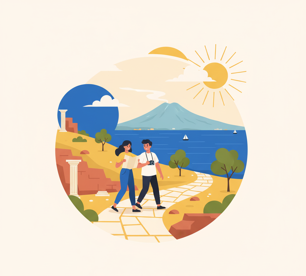 The Isle of Capri's rocky coast and blue water