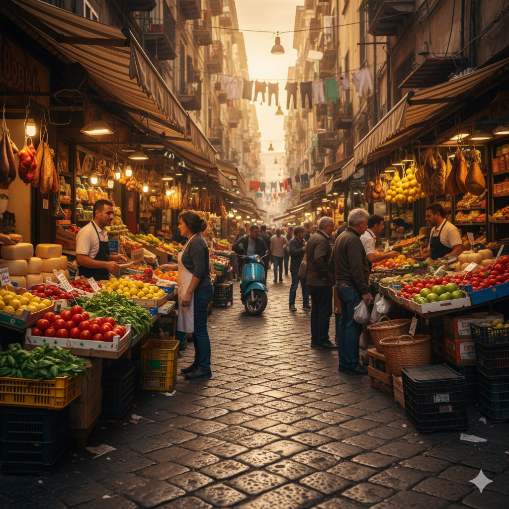 Naples steet market
